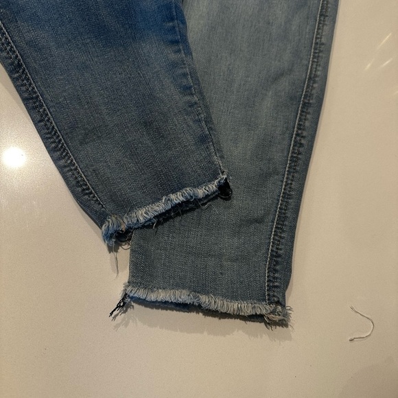 Vanilla Star Light Blue Distressed Jeans with Red Floral Embroidery - Picture 2 of 5